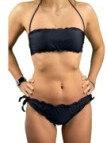 Summer Queen Bikini fru fru fascia sfoderabile slip lacci made in Italy art. SQ9044