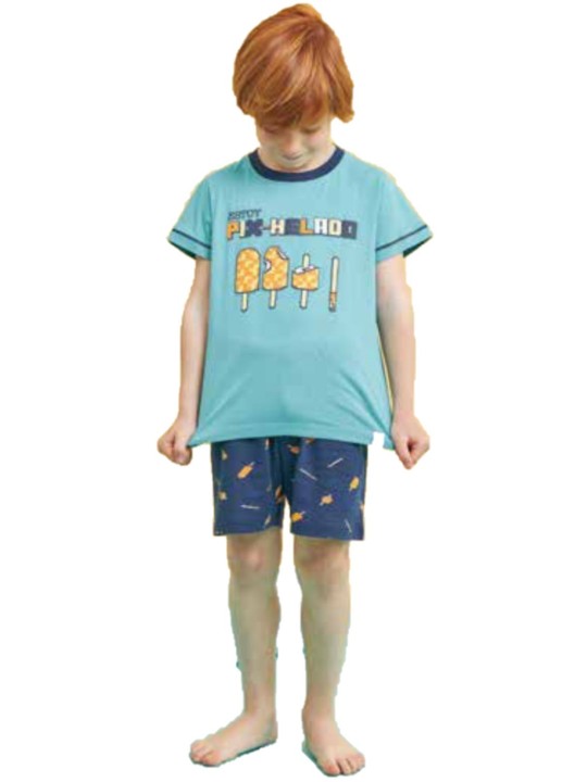 Muydemi Pigiama bimbo ragazzo in puro cotone art. 740097
