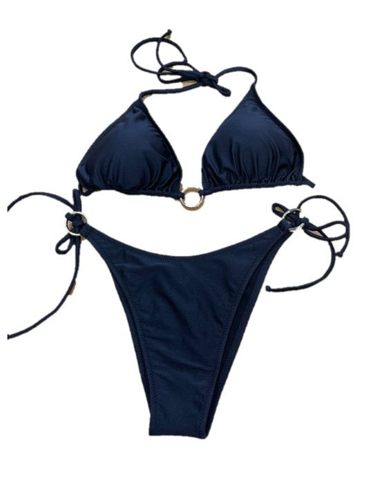 Summer Queen Bikini triangolo sfoderabile slip lacci made in Italy art. SQ9024