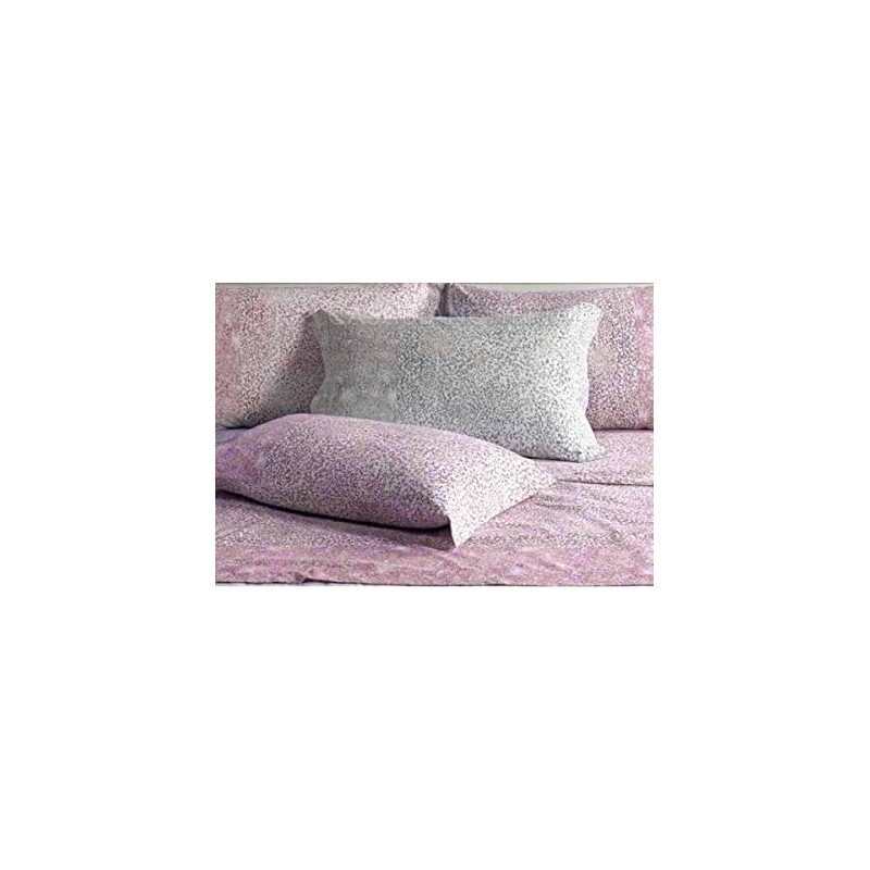 Caleffi Completo Letto Singolo in Cotone lenzuolo sopra + sotto con angoli  + federa Fantasia stampata colore Rosa - Decor