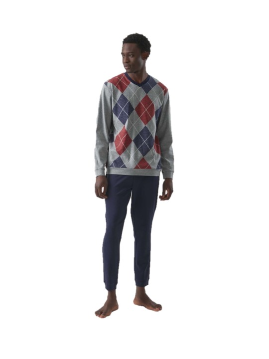 Ragno Pigiama uomo in caldo cotone art. U532N2