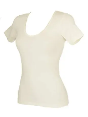 Ragno Maglia donna manica corta merino seta art. 074027