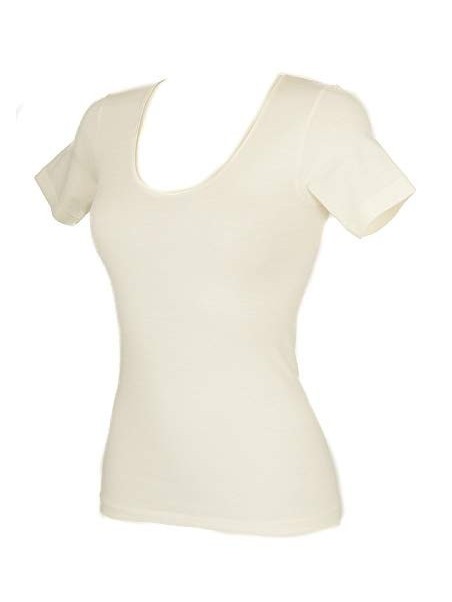 Ragno Maglia donna manica corta merino seta art. 074027