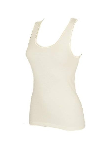 Ragno Canottiera donna spalla larga lana merino seta art. 074022