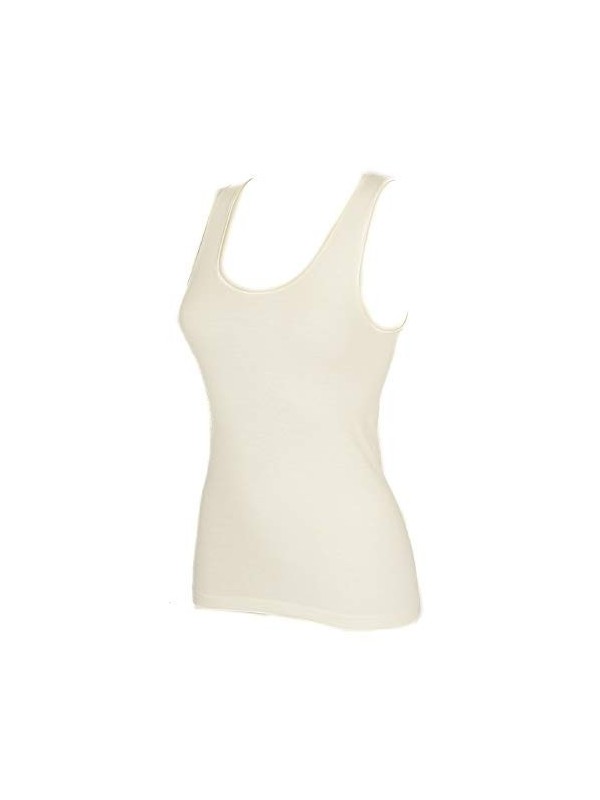 Ragno Canottiera donna spalla larga lana merino seta art. 074022