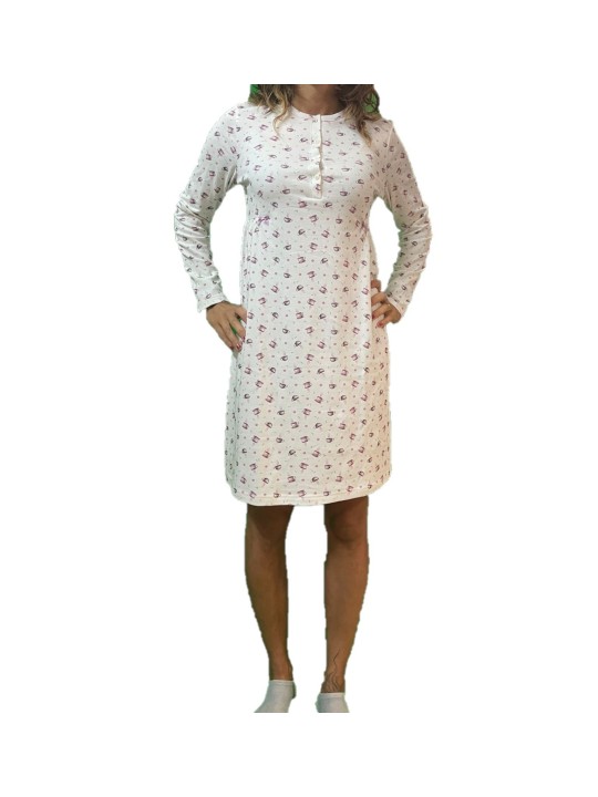 Bisbigli Camicia da notte in caldo cotone art. 92772