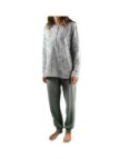Linclalor Pigiama donna in cotone felpato punto milano art. 77775