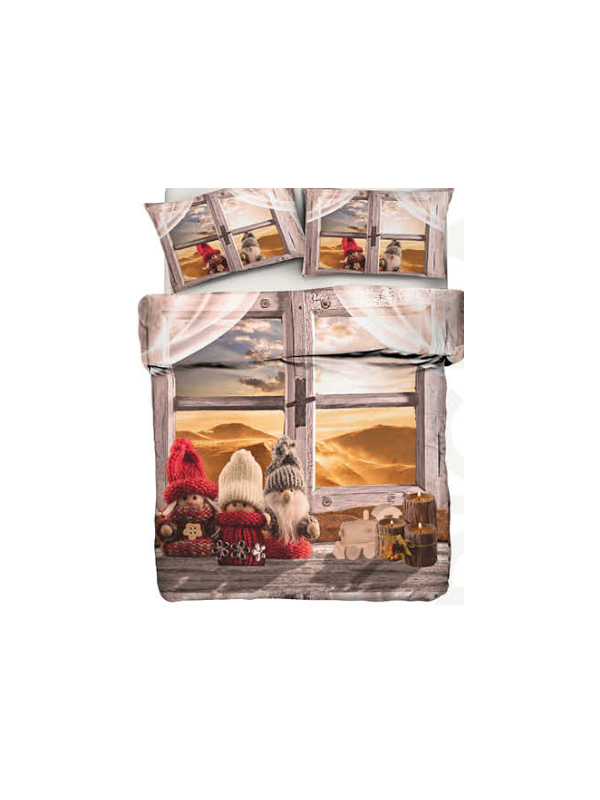 Zambaiti Parure copripiumino 1 piazza in puro cotone stampa digitale made in Italy art. Puppets