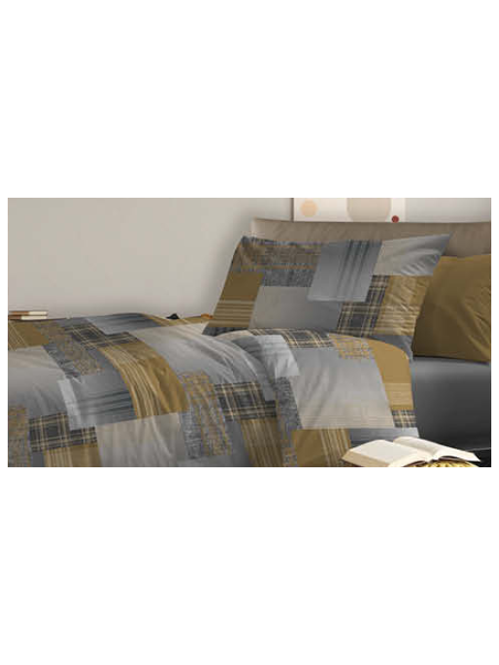 Zambaiti Parure copripiumino in puro cotone stampato made in Italy art. Scott