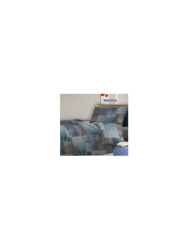 Zambaiti Parure copripiumino in puro cotone stampato made in Italy art. Scott