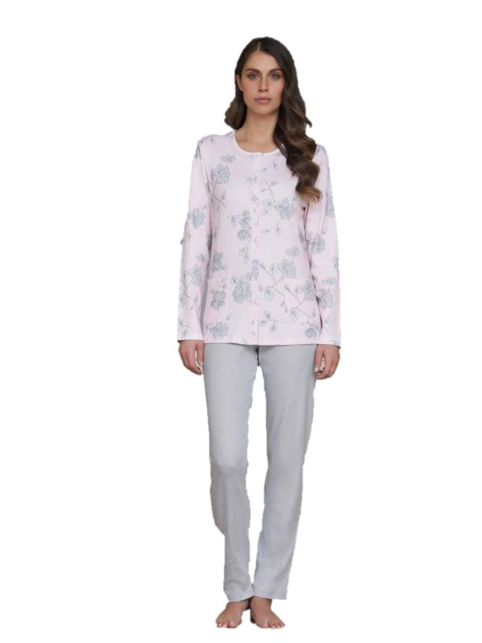Linclalor Pigiama donna in puro cotone caldo art. 92761