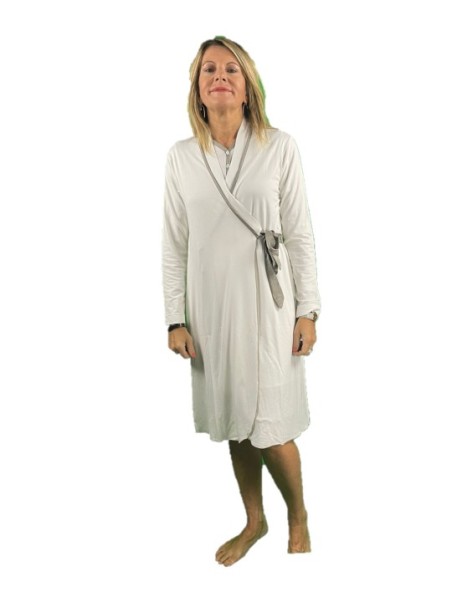 Andra Vestaglia in viscosa elasticizzata made in Italy art. 7397