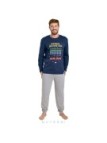 Muydemi Pigiama uomo in caldo cotone stampa Pakman art. 350031