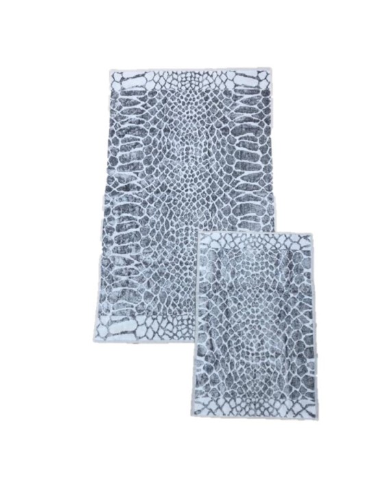 Carrara Coppia asciugamani in spugna di velur di cotone art. Taipan