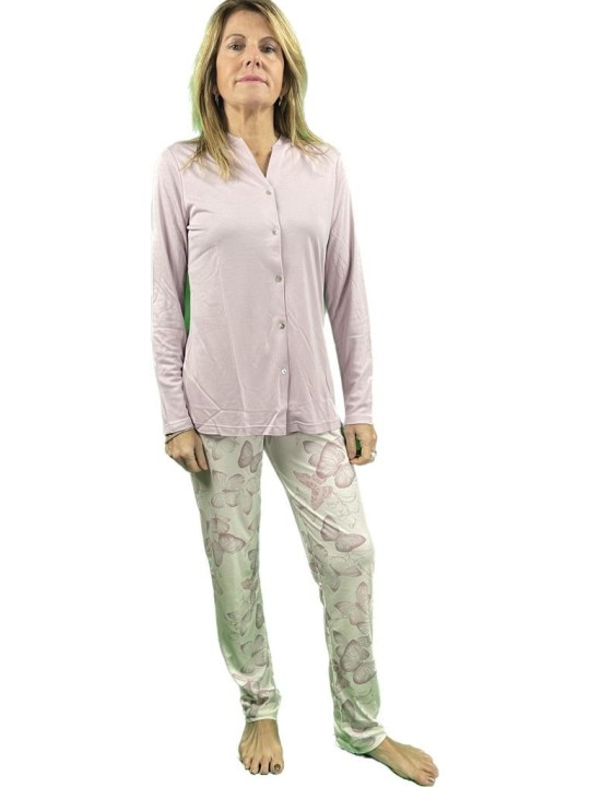 Bisbigli Pigiama donna aperto davanti in modal art. 92847