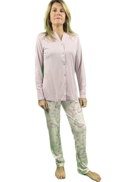 Bisbigli Pigiama donna aperto davanti in modal art. 92847