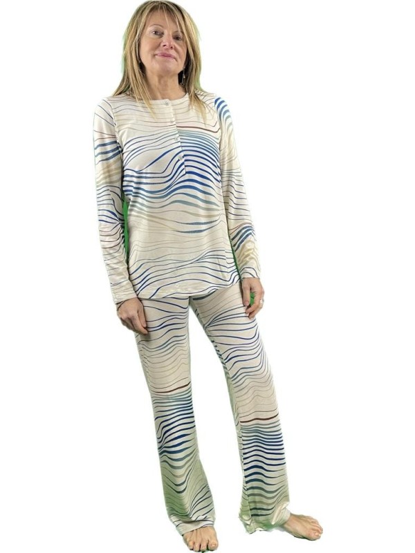 Bisbigli Pigiama donna in viscosa elasticizzata art. 02809