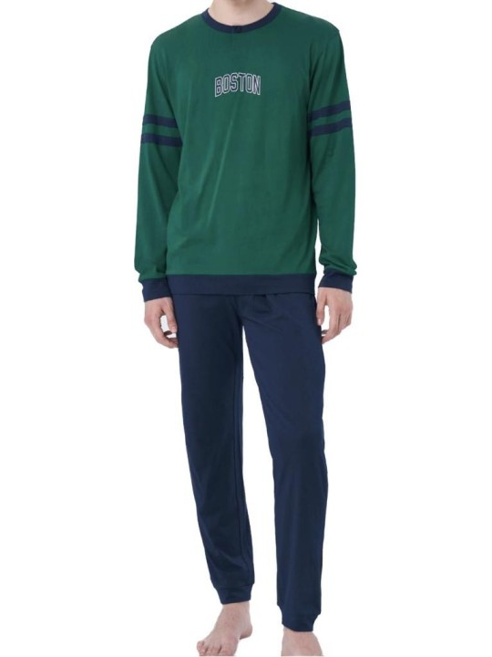 Ragno Pigiama uomo in puro cotone art. U653NQ