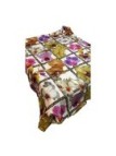 Roberto Cavalli Copriletto trapuntato leggero in raso di puro cotone made in Italy art. Foulard
