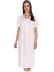 Linclalor Camicia da notte in puro cotone manica corta a raglan art. 71400