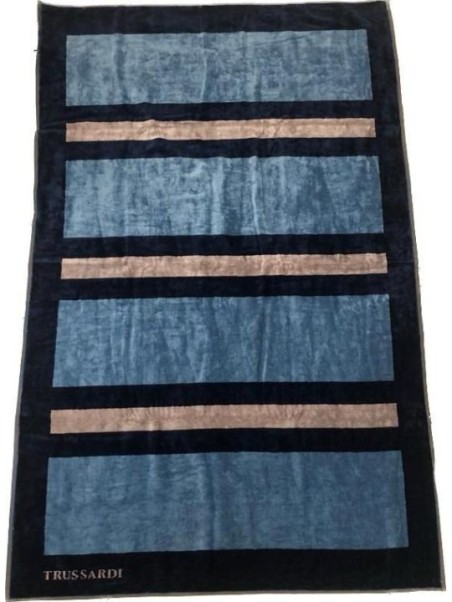 Trussardi Telo in spugna di puro cotone art. Rows