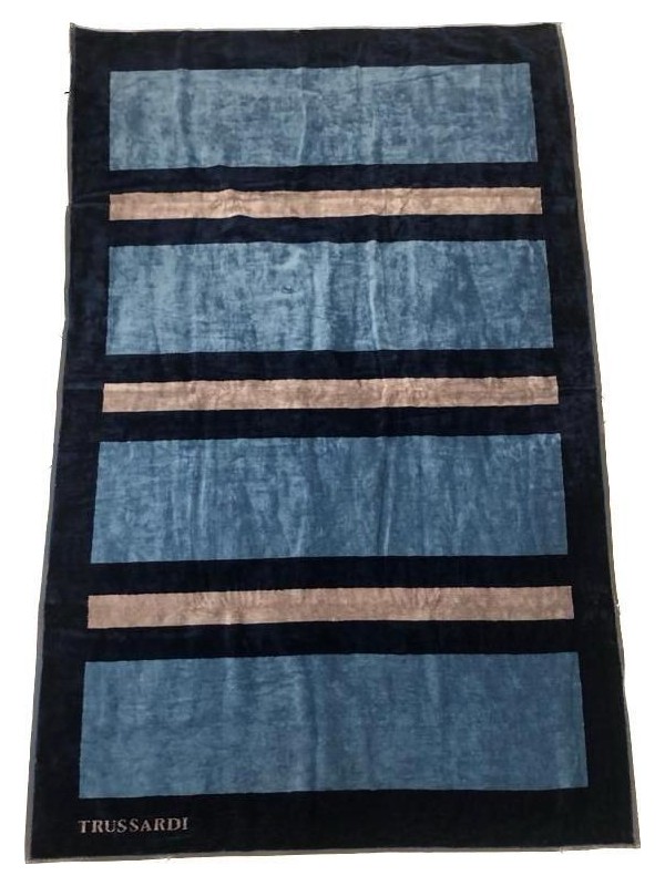 Trussardi Telo in spugna di puro cotone art. Rows