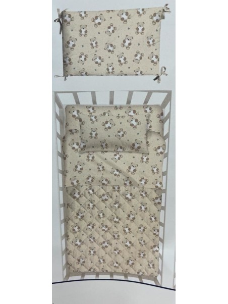 Caleffi Copriletto trapuntato con paracolpi art. Orsacchiotti
