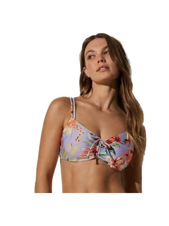 Ysabel Mora Bikini donna con ferretto minimizer coppa D slip alto modellante art. 82272