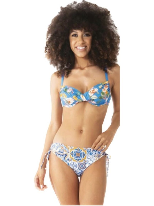 Vacanze Italiane Bikini con ferretto regolabile e slip arto art. VI23-096