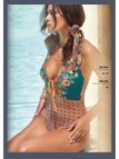 Vacanze Italiane Costume Intero coppe sfoderabili ricamato con perline art. VI23-065
