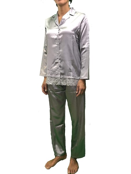 ANDRA Pigiama Donna Raso con Pizzo Art. 8421