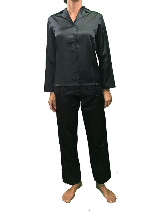 ANDRA Pigiama Donna Raso con Pizzo Art. 8421