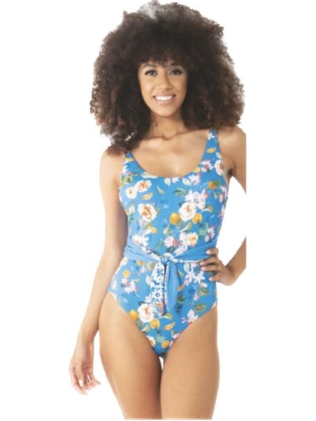 Vacanze Italiane Costume intero coppe sfoderabili ricami di perline art. VI23-098