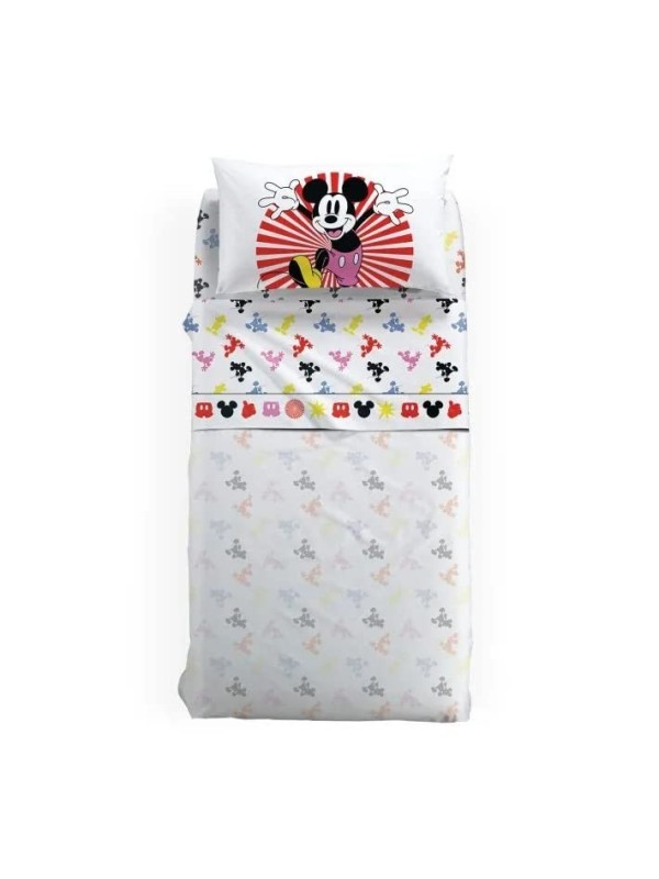Caleffi Completo lenzuola in puro cotone art. Mickey Fantasy