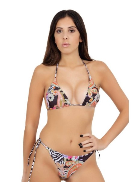 Summer Queen Bikini triangolo sfoderabile double face art. SQ1