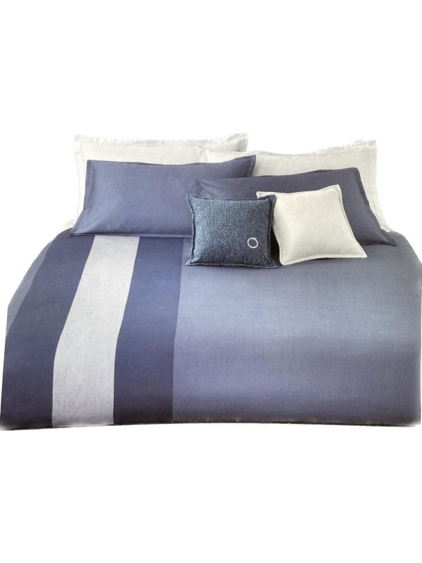 Trussardi Completo copripiumino matrimoniale in raso di puro cotone art. Rows