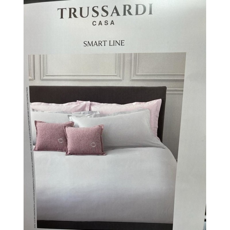 Trussardi Completo copripiumino matrimoniale in raso di cotone made in  Italy art. Smart line