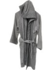Accappatoio unisex in spugna di puro cotone con profilo art. Smith