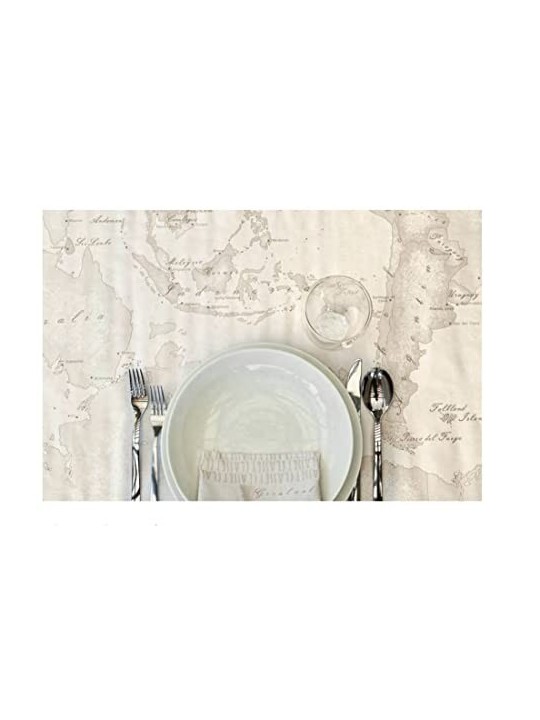 Alviero Martini by Caleffi Tovaglia da tavola in puro cotone art. Geo Classic