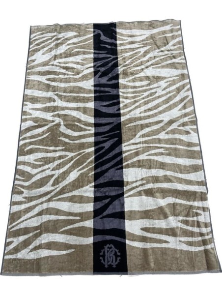 Roberto Cavalli Telo in spugna di puro cotone art. Zeb savana