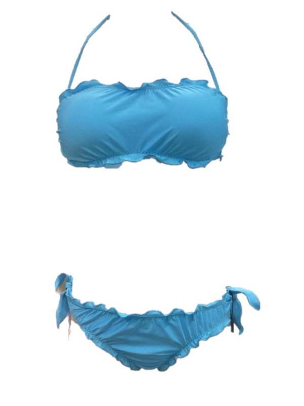 Summer Queen Bikini fru fru fascia sfoderabile slip lacci made in Italy art. SQ9044