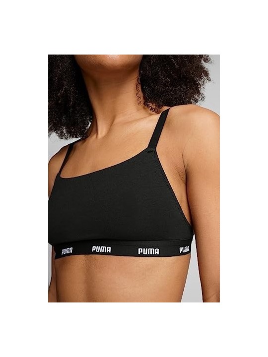 Puma Bralette con incrocio in cotone