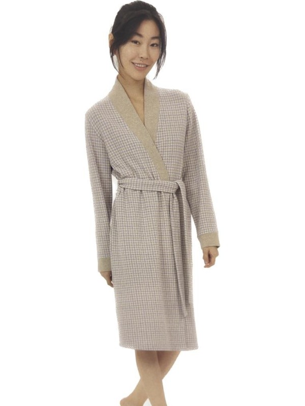 Ragno Vestaglia donna in cotton ecopile punto milano art. DM13NR