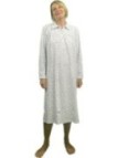 Linclalor Camicia da notte in caldo cotone con collo e manica a raglan art. 92888