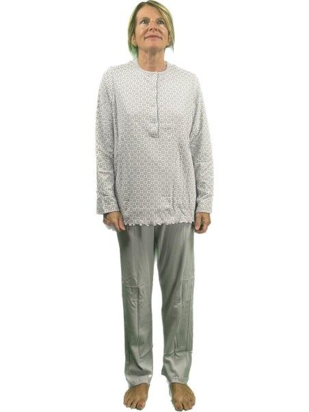 Linclalor Pigiama donna in caldo cotone stampato art. 92883