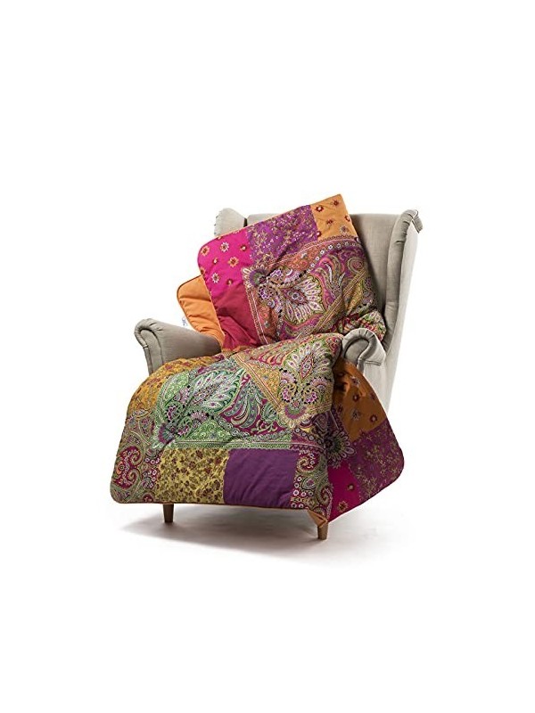 Caleffi Scaldotto plaid in cotone imbottito art. Bohemian