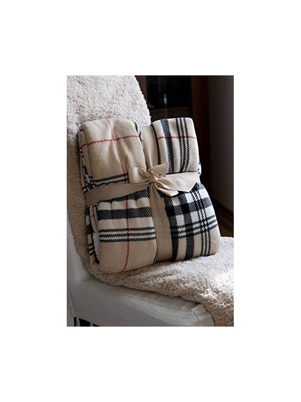 Daunex Coperta in morbido pile con retro sherpa art. Boston
