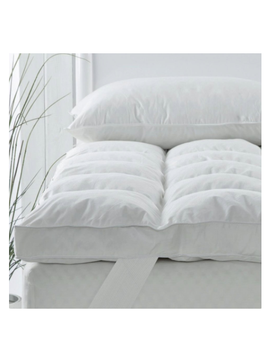 TOPPER IN MICROPIUMA 800 G/M² H. 9 CM CON FODERA DI COTONE SATIN art. Elite