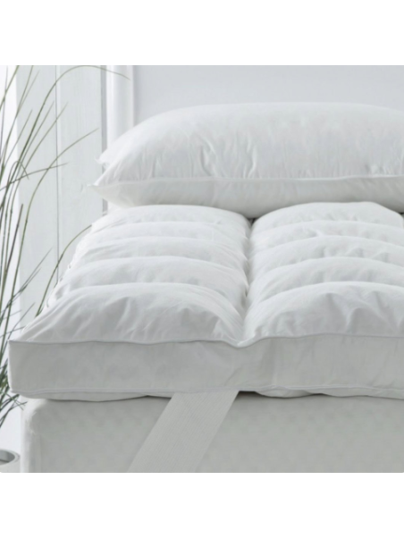 TOPPER IN MICROPIUMA 800 G/M² H. 9 CM CON FODERA DI COTONE SATIN art. Elite