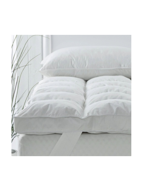 TOPPER IN MICROPIUMA 800 G/M² H. 9 CM CON FODERA DI COTONE SATIN art. Elite